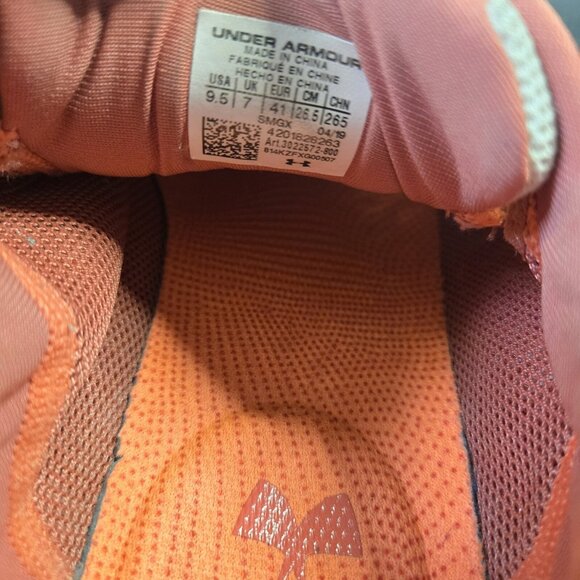 Under Armour Women's Running Sneaker Charged Impulse Shoes Peach Plasma SZ 9.5 - Picture 9 of 9